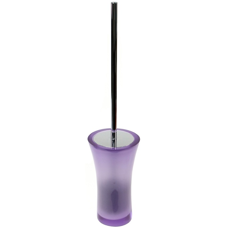 Toilet Brush, Gedy AU33-63, Free Standing Toilet Brush Holder Made From Thermoplastic Resins in Purple Finish